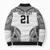 Flying Fijians Pacific Fiji Rugby Custom Bomber Puffer Jacket Polynesian Pattern - Polynesian Pride