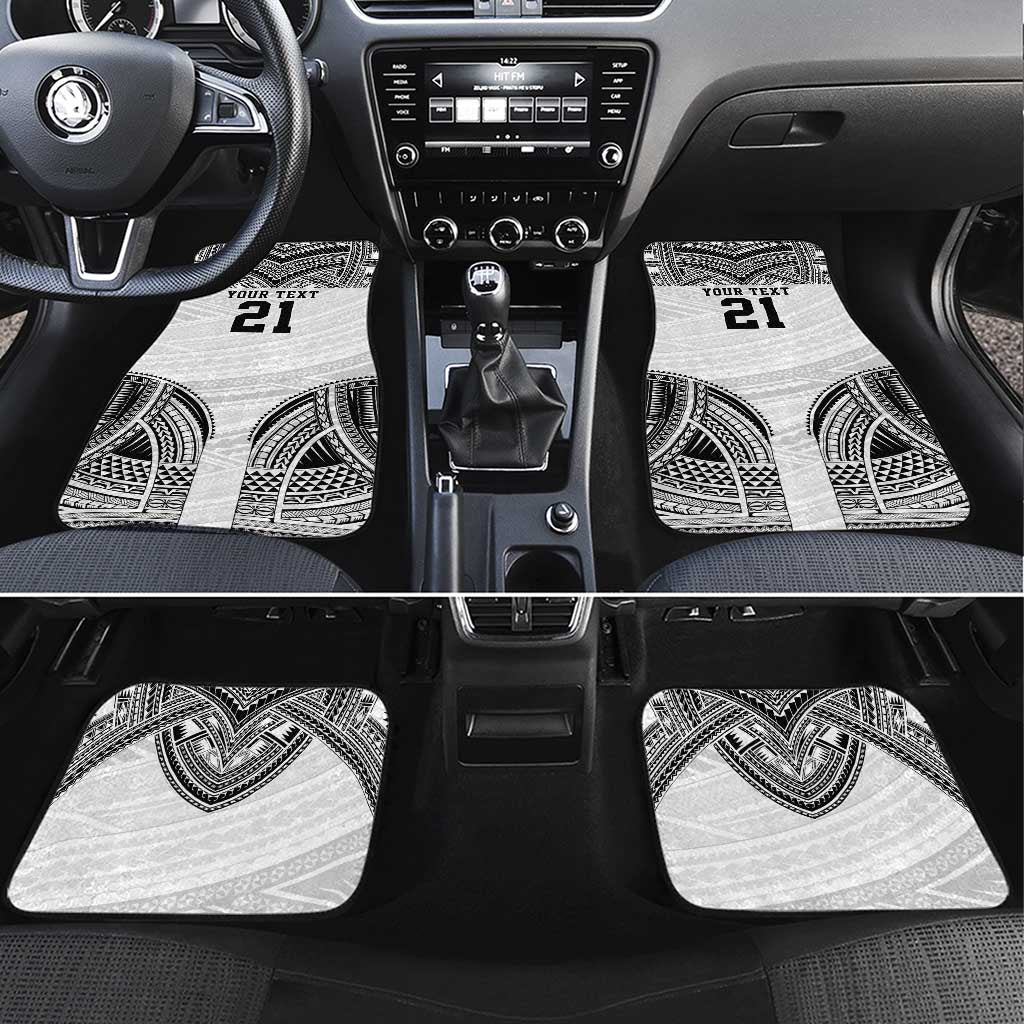 Flying Fijians Pacific Fiji Rugby Custom Car Mats Polynesian Pattern