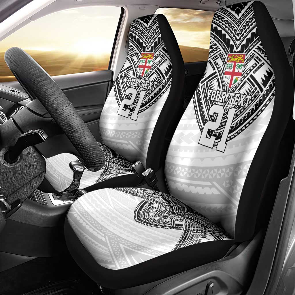 Flying Fijians Pacific Fiji Rugby Custom Car Seat Cover Polynesian Pattern