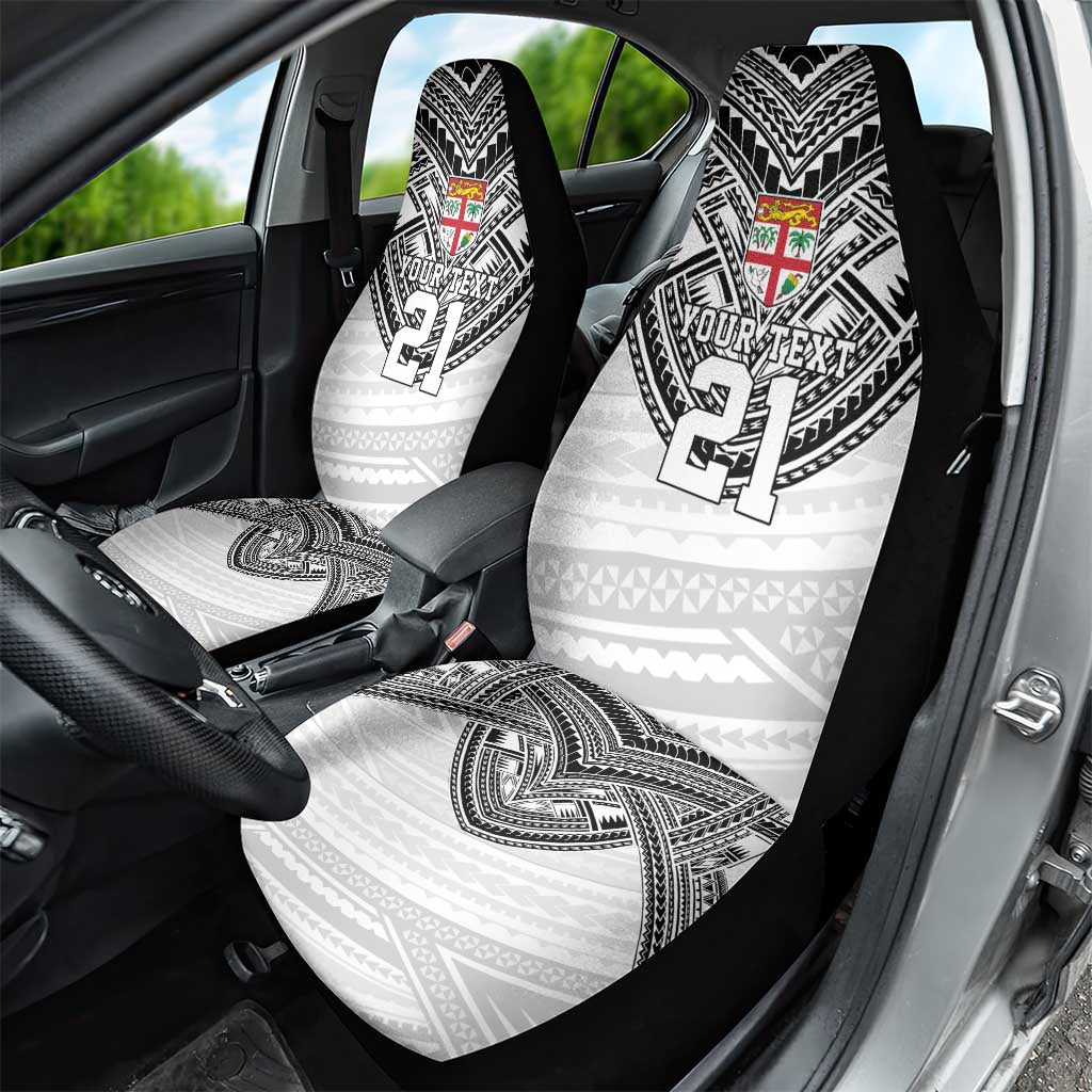 Flying Fijians Pacific Fiji Rugby Custom Car Seat Cover Polynesian Pattern