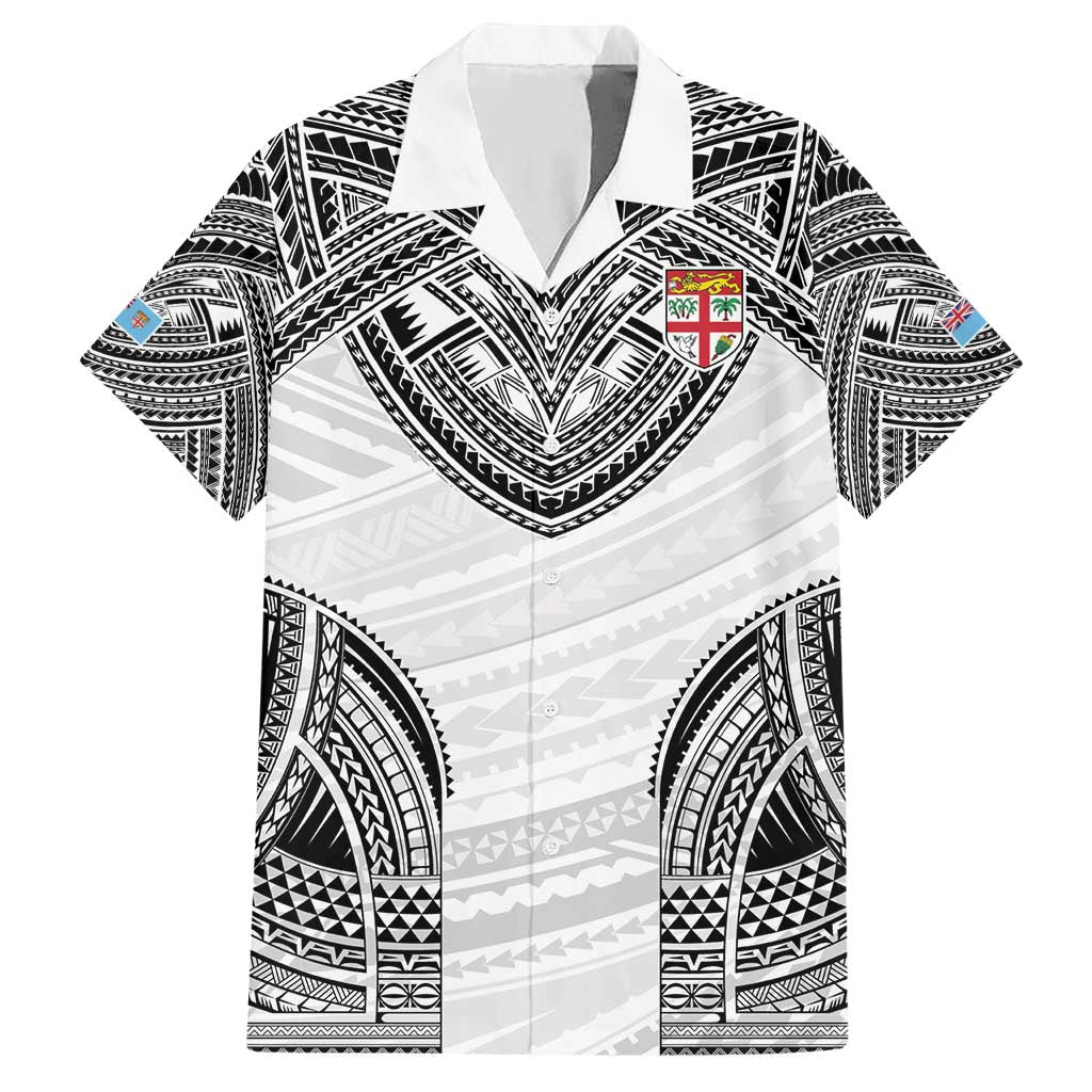 Flying Fijians Pacific Fiji Rugby Custom Hawaiian Shirt Polynesian Pattern