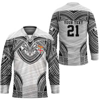 Flying Fijians Pacific Fiji Rugby Custom Hockey Jersey Polynesian Pattern - Polynesian Pride