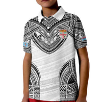 Flying Fijians Pacific Fiji Rugby Custom Kid Polo Shirt Polynesian Pattern
