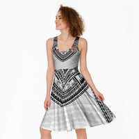 Flying Fijians Pacific Fiji Rugby Custom Midi Dress Polynesian Pattern - Polynesian Pride