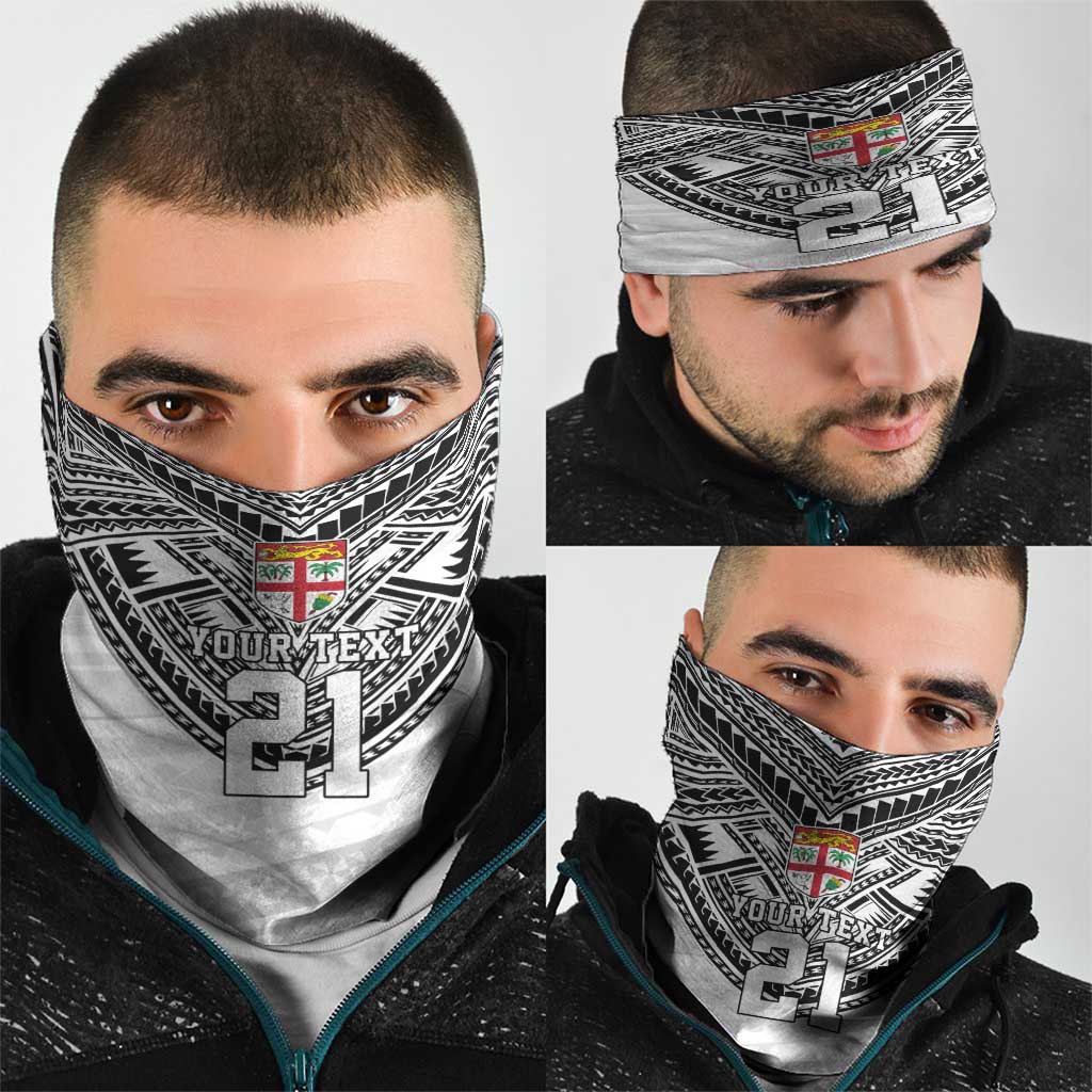 Flying Fijians Pacific Fiji Rugby Custom Neck Gaiter Polynesian Pattern - Polynesian Pride