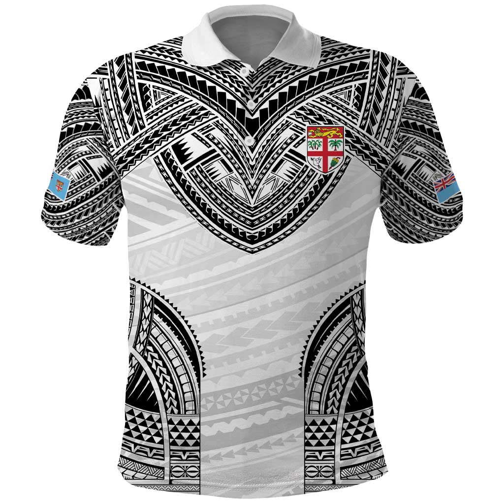 Flying Fijians Pacific Fiji Rugby Custom Polo Shirt Polynesian Pattern