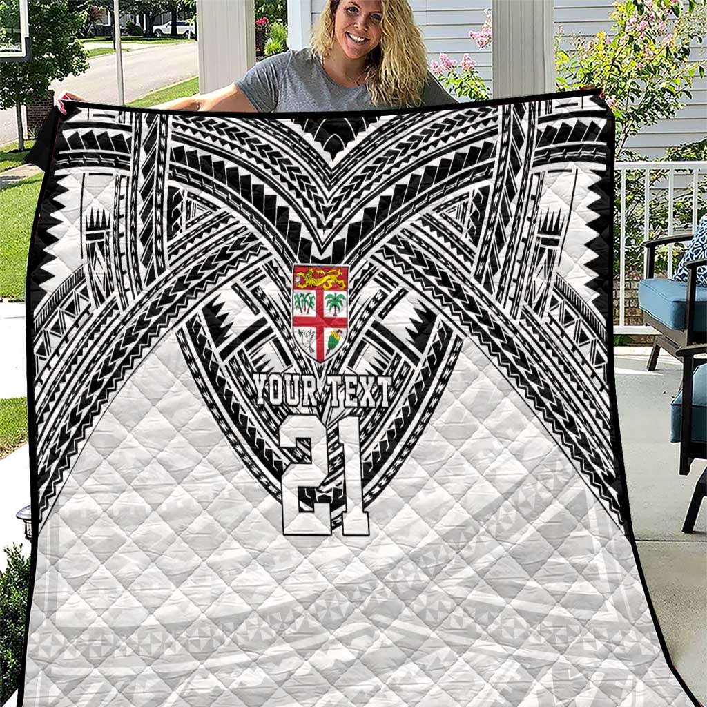 Flying Fijians Pacific Fiji Rugby Custom Quilt Polynesian Pattern