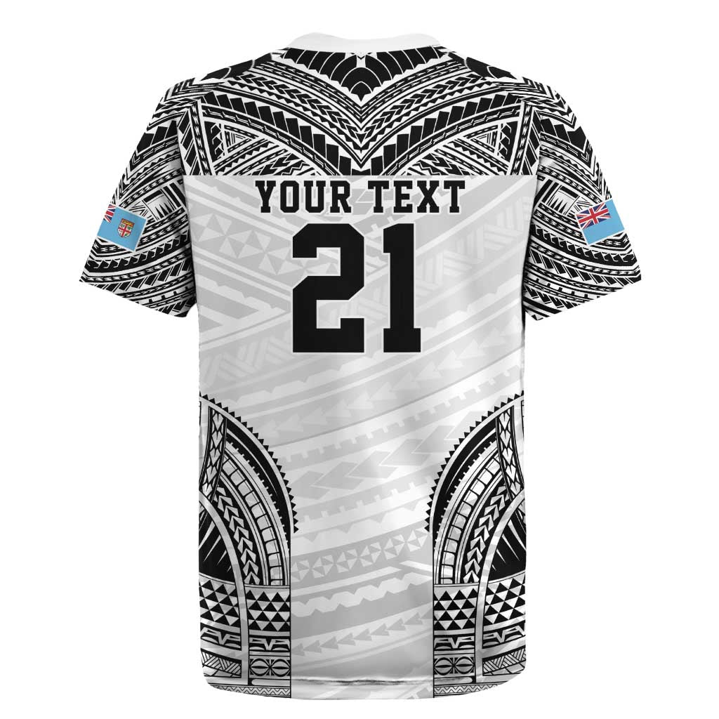 Flying Fijians Pacific Fiji Rugby Custom Rugby Jersey Polynesian Pattern
