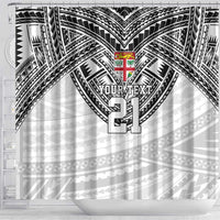 Flying Fijians Pacific Fiji Rugby Custom Shower Curtain Polynesian Pattern