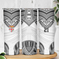 Flying Fijians Pacific Fiji Rugby Custom Skinny Tumbler Polynesian Pattern