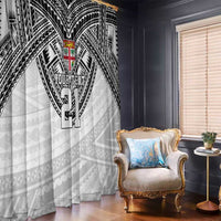 Flying Fijians Pacific Fiji Rugby Custom Window Curtain Polynesian Pattern