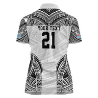 Flying Fijians Pacific Fiji Rugby Custom Women Polo Shirt Polynesian Pattern