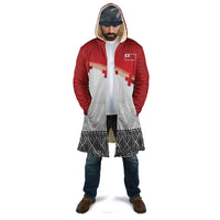 Ikale Tahi Pacific Tonga Rugby Custom Cloak Tongan Ngatu with Flag Pattern - Polynesian Pride