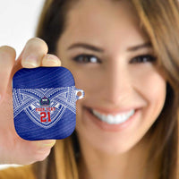 Manu Samoa Pacific Samoa Rugby Custom AirPods Case Polynesian Pattern - Polynesian Pride