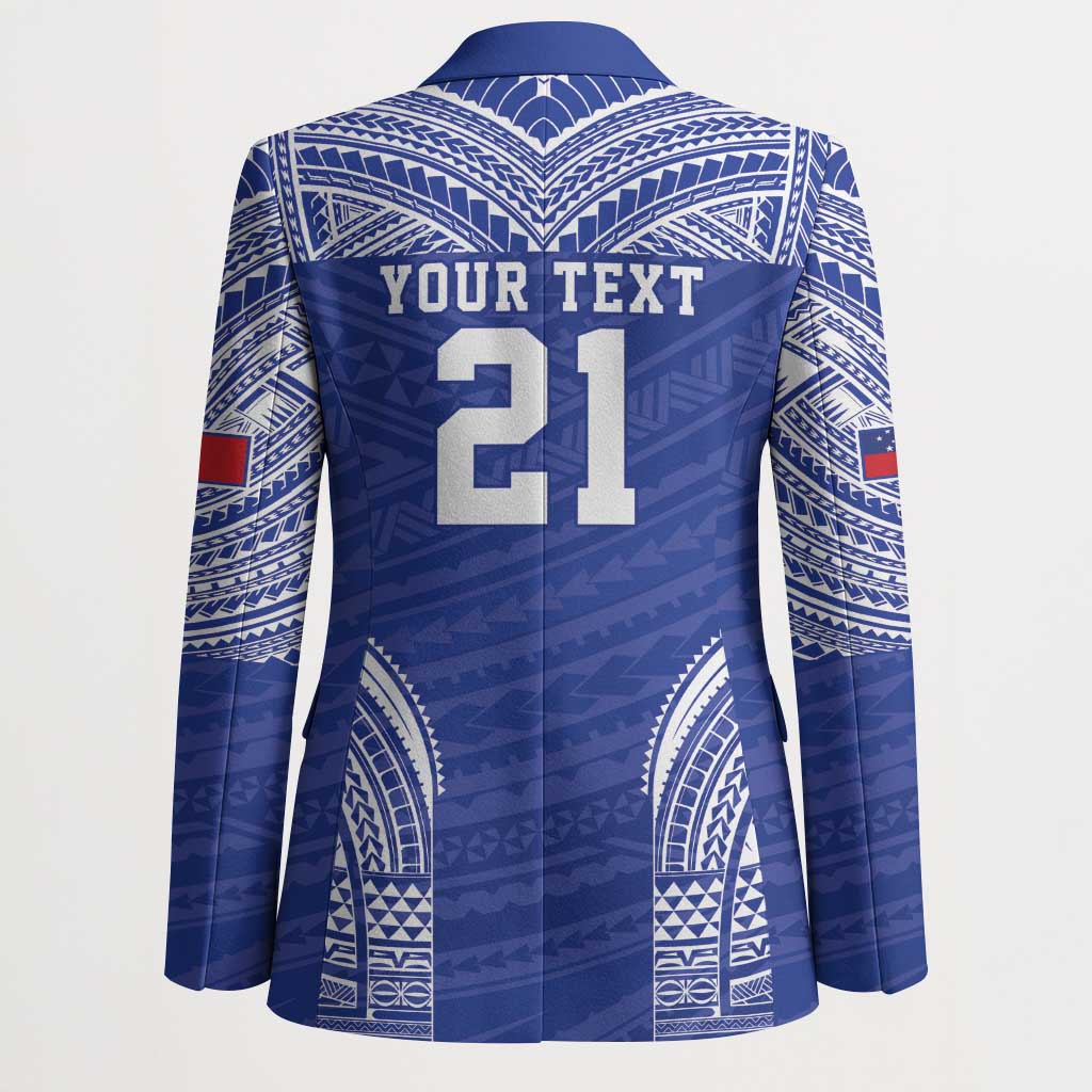 Manu Samoa Pacific Samoa Rugby Custom Blazer Polynesian Pattern - Polynesian Pride