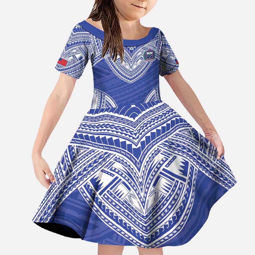 Manu Samoa Pacific Samoa Rugby Custom Family Matching Long Sleeve Bodycon Dress and Hawaiian Shirt Polynesian Pattern