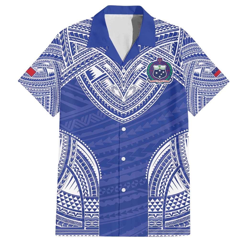 Manu Samoa Pacific Samoa Rugby Custom Family Matching Summer Maxi Dress and Hawaiian Shirt Polynesian Pattern