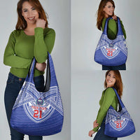 Manu Samoa Pacific Samoa Rugby Custom Grocery Bag Polynesian Pattern