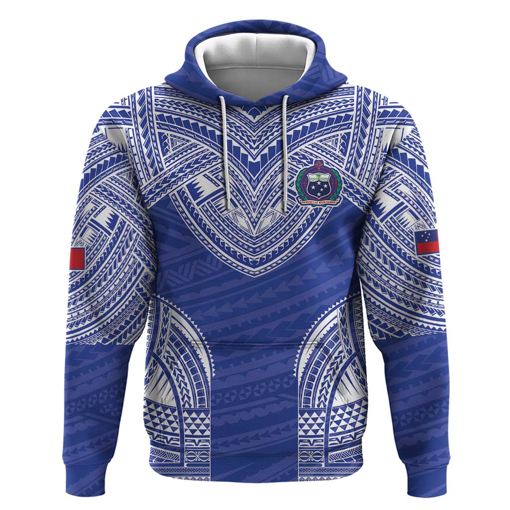 Manu Samoa Pacific Samoa Rugby Custom Hoodie Polynesian Pattern