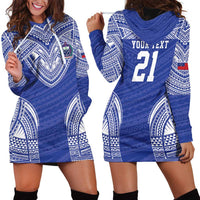 Manu Samoa Pacific Samoa Rugby Custom Hoodie Dress Polynesian Pattern