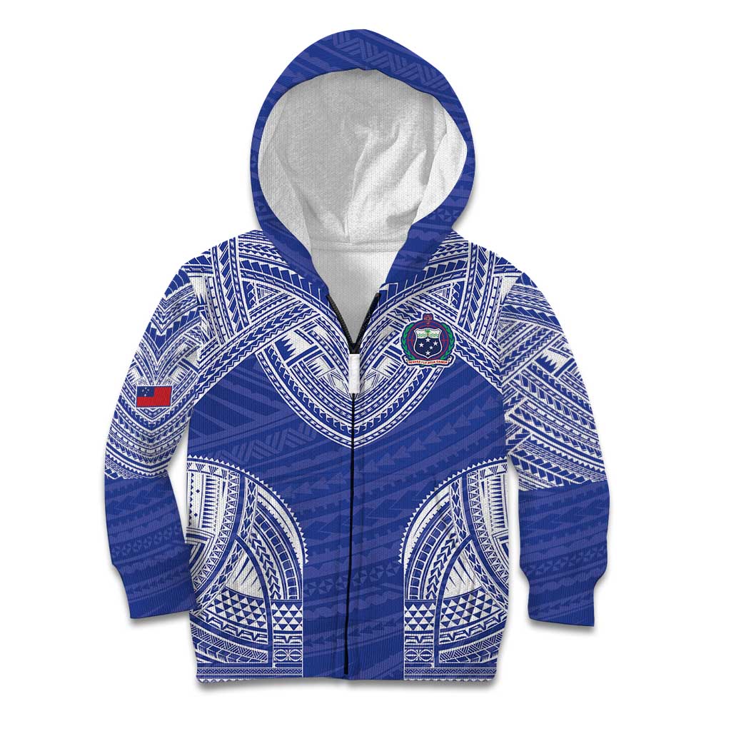 Manu Samoa Pacific Samoa Rugby Custom Kid Hoodie Polynesian Pattern