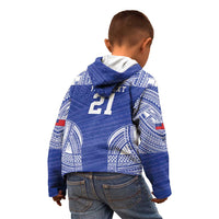 Manu Samoa Pacific Samoa Rugby Custom Kid Hoodie Polynesian Pattern