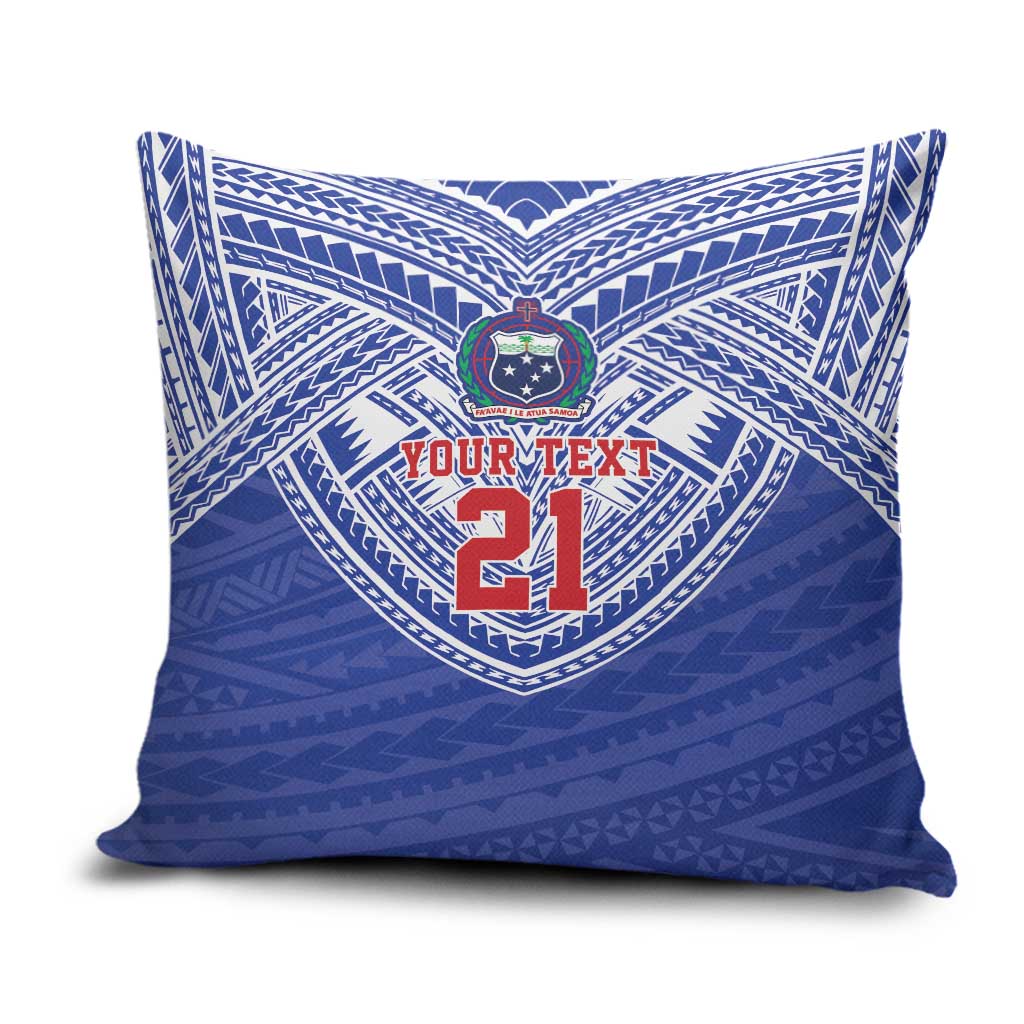 Manu Samoa Pacific Samoa Rugby Custom Pillow Cover Polynesian Pattern - Polynesian Pride