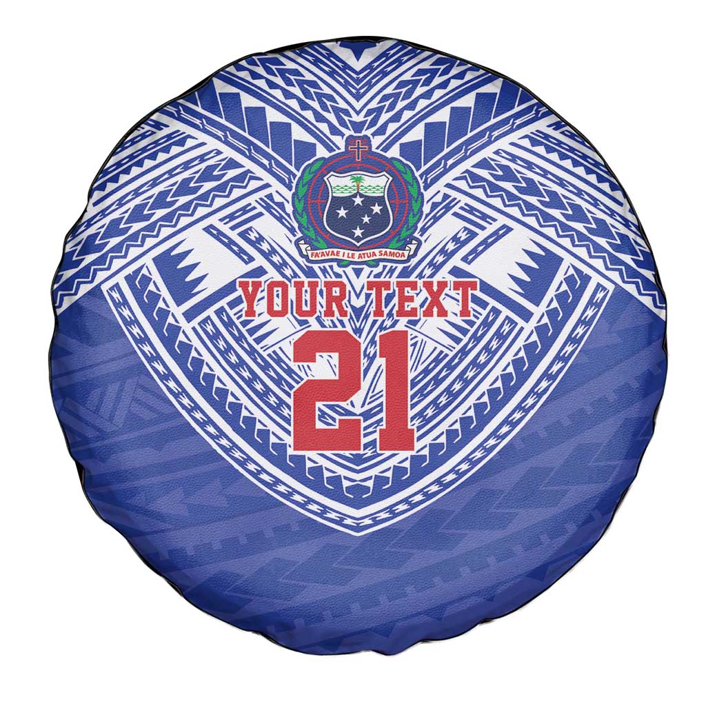 Manu Samoa Pacific Samoa Rugby Custom Spare Tire Cover Polynesian Pattern