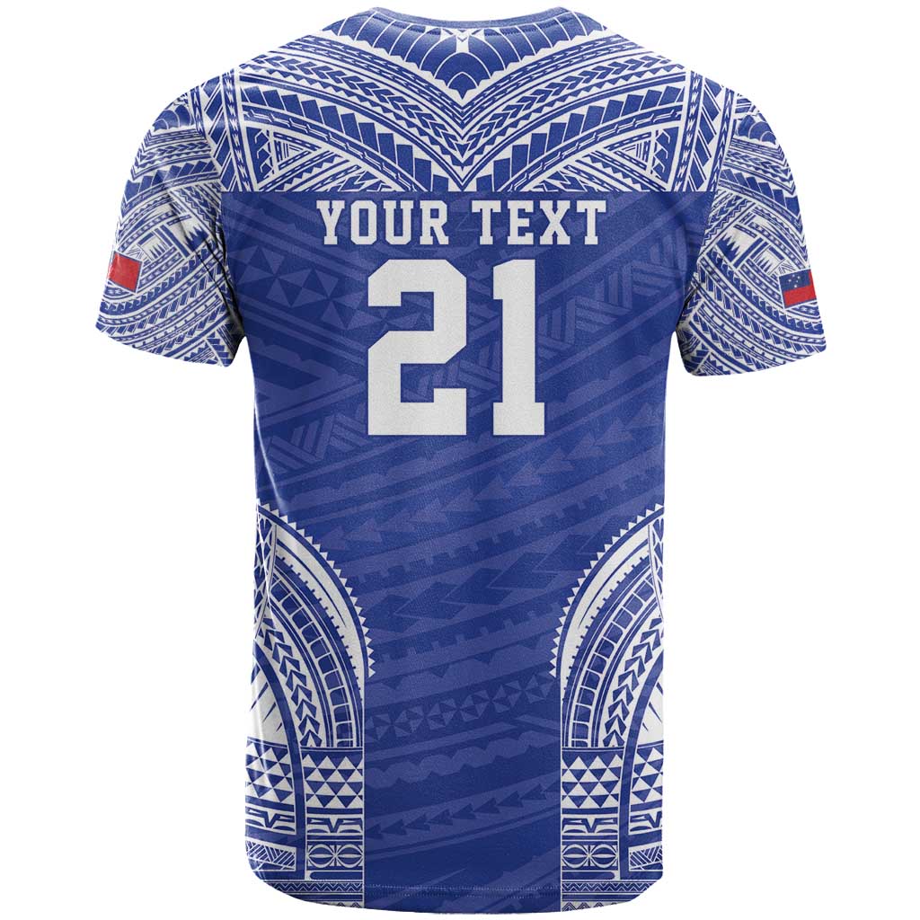 Manu Samoa Pacific Samoa Rugby Custom T Shirt Polynesian Pattern