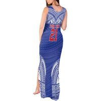 Manu Samoa Pacific Samoa Rugby Custom Tank Maxi Dress Polynesian Pattern
