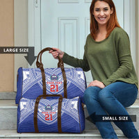 Manu Samoa Pacific Samoa Rugby Custom Travel Bag Polynesian Pattern - Polynesian Pride
