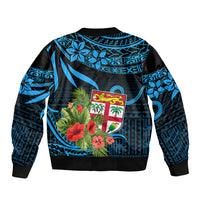 Fiji Islands Bomber Jacket With Polynesian Tribal Happy National Day LT9 - Polynesian Pride