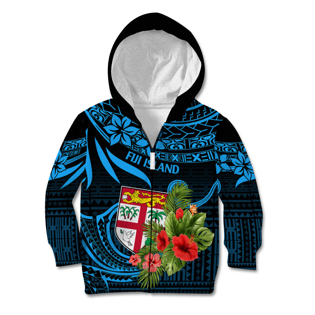 Fiji Islands Kid Hoodie With Polynesian Tribal Happy National Day LT9 - Polynesian Pride