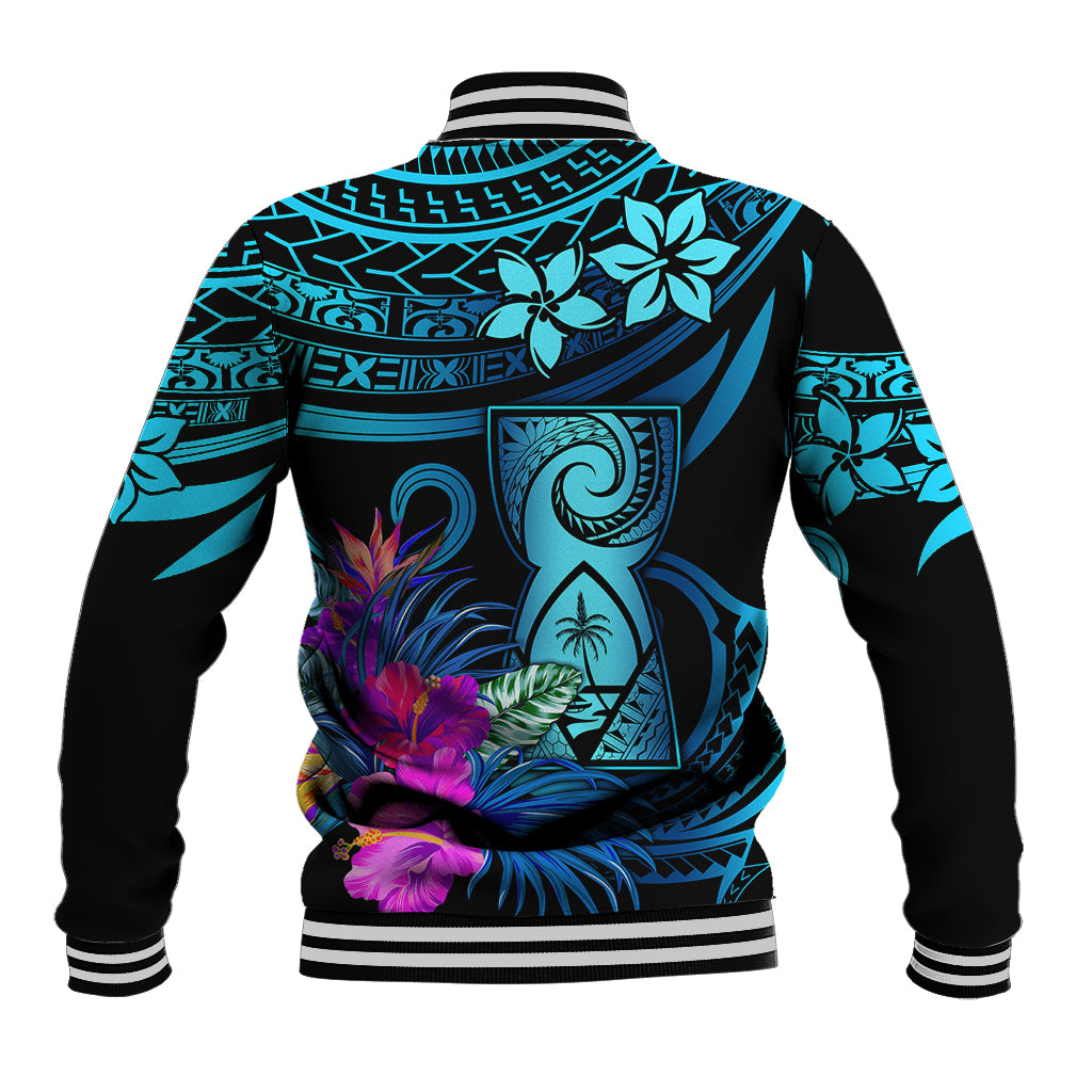 Polynesian Guam Baseball Jacket With Latte Stone Happy Liberation Day LT9 - Polynesian Pride