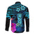 Polynesian Guam Long Sleeve Button Shirt With Latte Stone Happy Liberation Day LT9 - Polynesian Pride