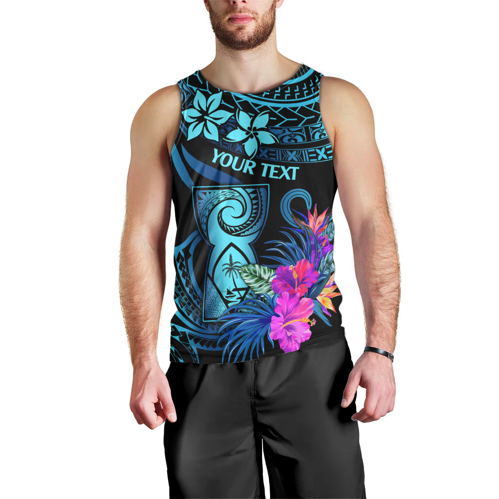 Custom Polynesian Guam Men Tank Top With Latte Stone Happy Liberation Day LT9 - Polynesian Pride