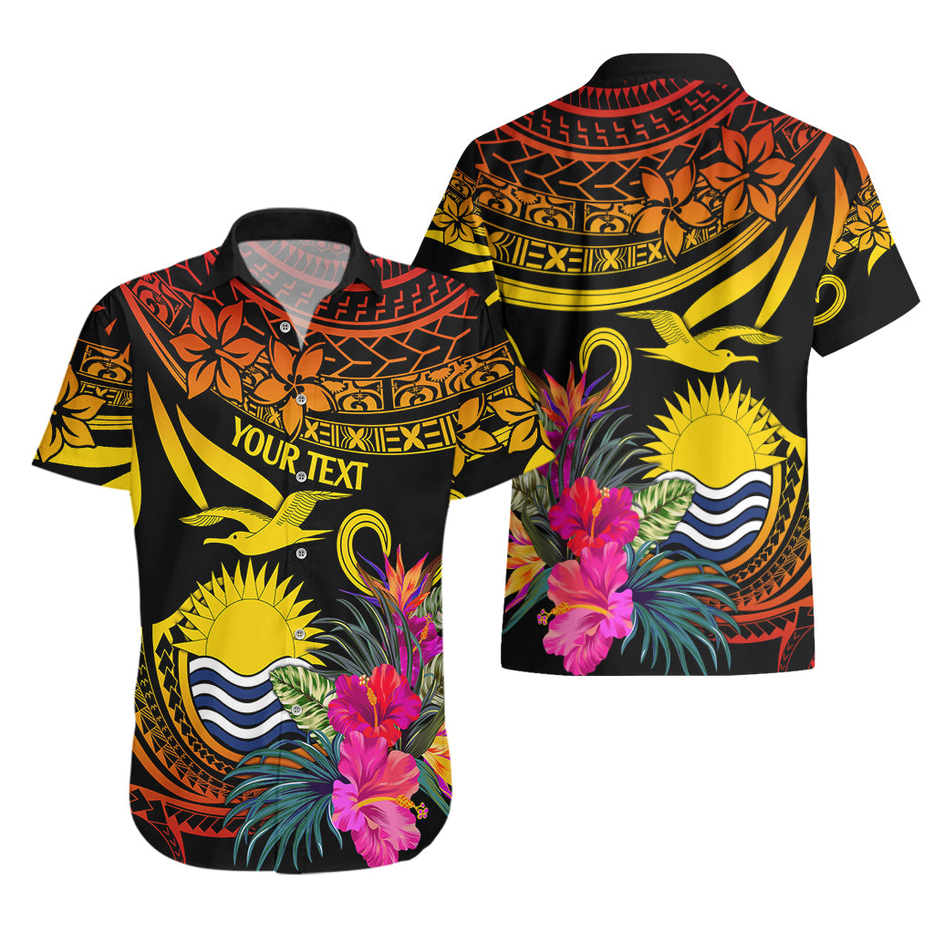 Custom Polynesian Kiribati Independence Day Hawaiian Shirt Kiribati Emblem with Hibiscus Pacific Beauty LT9 - Polynesian Pride