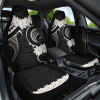 White Sunday Tokelau Gardenia Thunbergia Car Seat Cover Fakamalo Atu Kia Te Koutou Uma LT9 One Size Black - Polynesian Pride