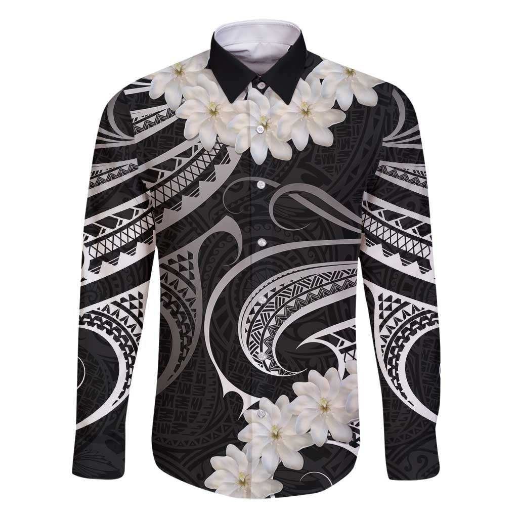 White Sunday Tokelau Gardenia Thunbergia Family Matching Mermaid Dress and Hawaiian Shirt Fakamalo Atu Kia Te Koutou Uma