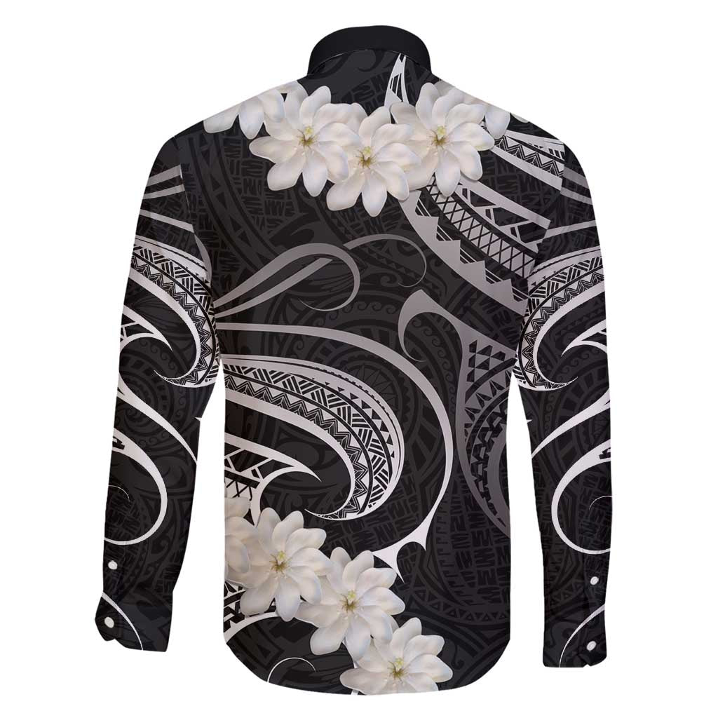 White Sunday Tokelau Gardenia Thunbergia Family Matching Mermaid Dress and Hawaiian Shirt Fakamalo Atu Kia Te Koutou Uma