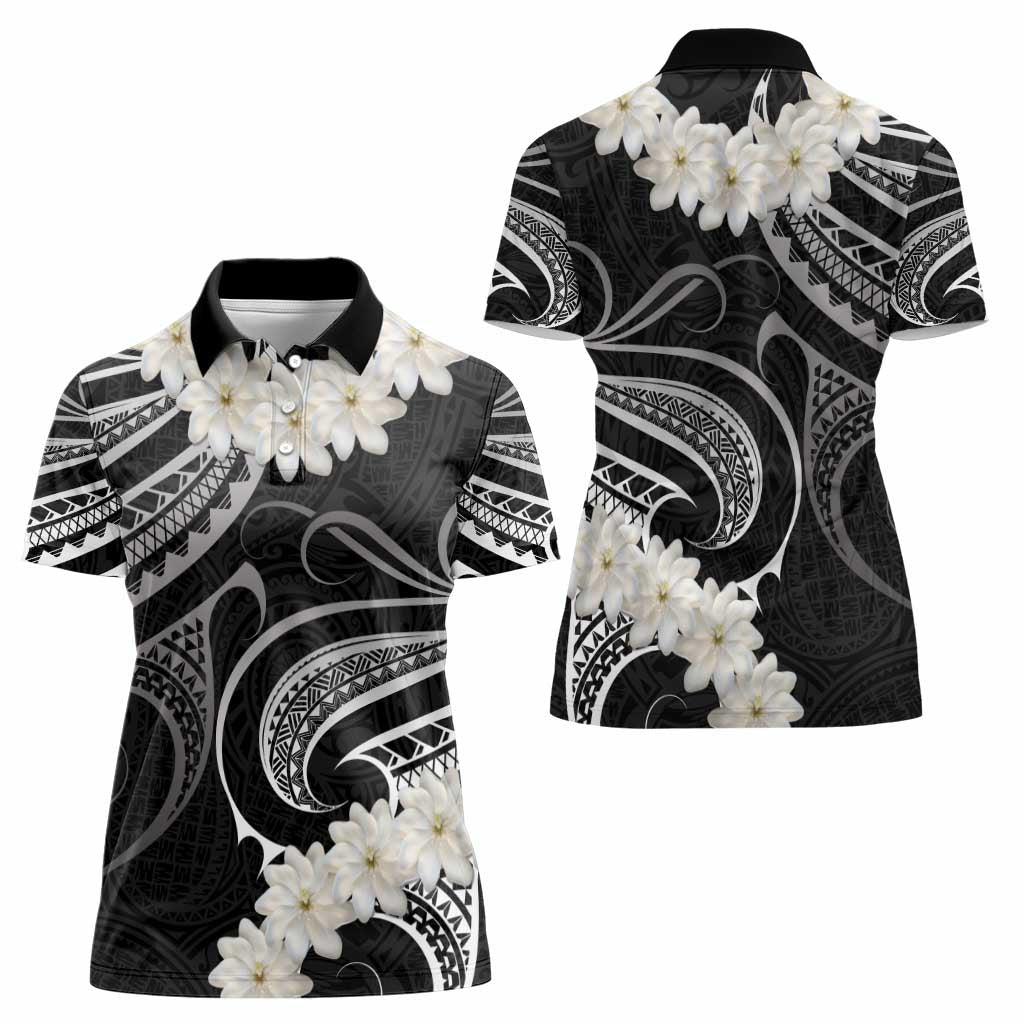 White Sunday Tokelau Gardenia Thunbergia Women Polo Shirt Fakamalo Atu Kia Te Koutou Uma