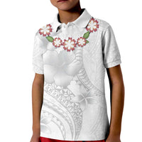 Manuia le Aso Sa o Tamaiti Tonga Kid Polo Shirt White Sunday Heilala Lei LT9 Kid White - Polynesian Pride