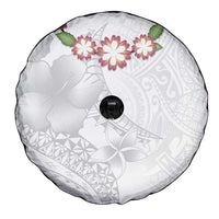 Manuia le Aso Sa o Tamaiti Tonga Spare Tire Cover White Sunday Heilala Lei LT9 - Polynesian Pride