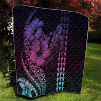 Hawaiian Sea Turtle Quilt Pink Hibiscus Flowers and Kakau Pattern