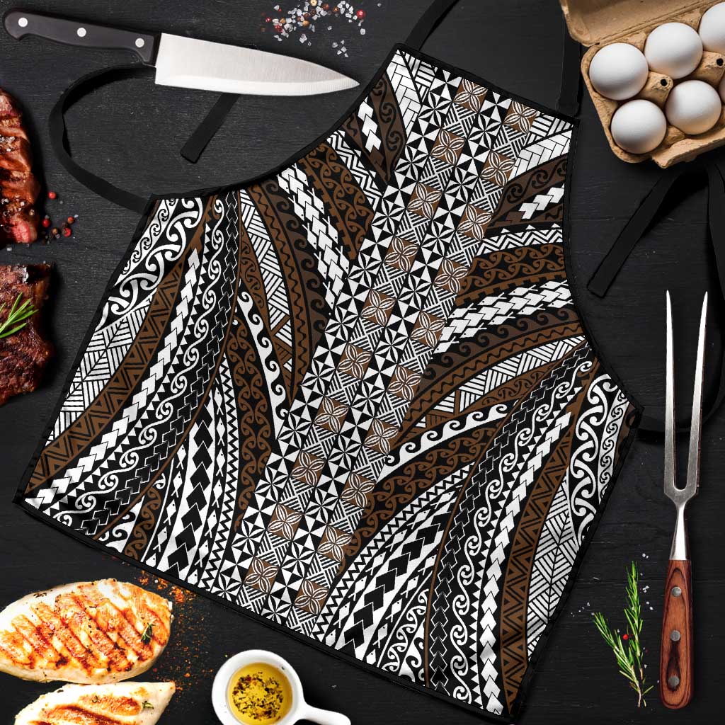 Brown Tongan Polynesian Tribal Apron - Polynesian Pride