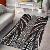 Brown Tongan Polynesian Tribal Area Rug - Polynesian Pride