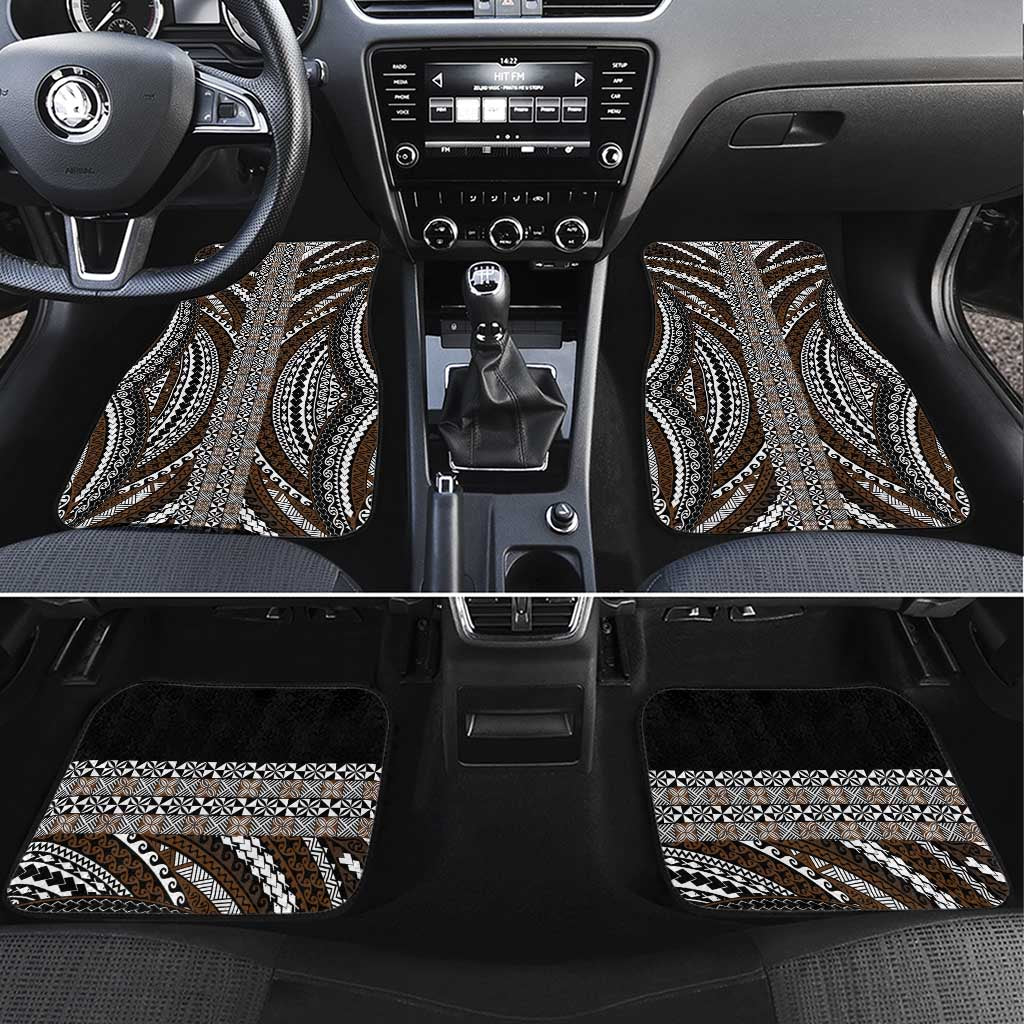 Brown Tongan Polynesian Tribal Car Mats - Polynesian Pride