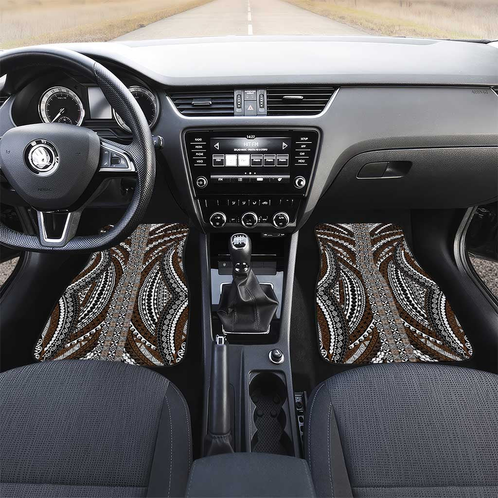 Brown Tongan Polynesian Tribal Car Mats - Polynesian Pride