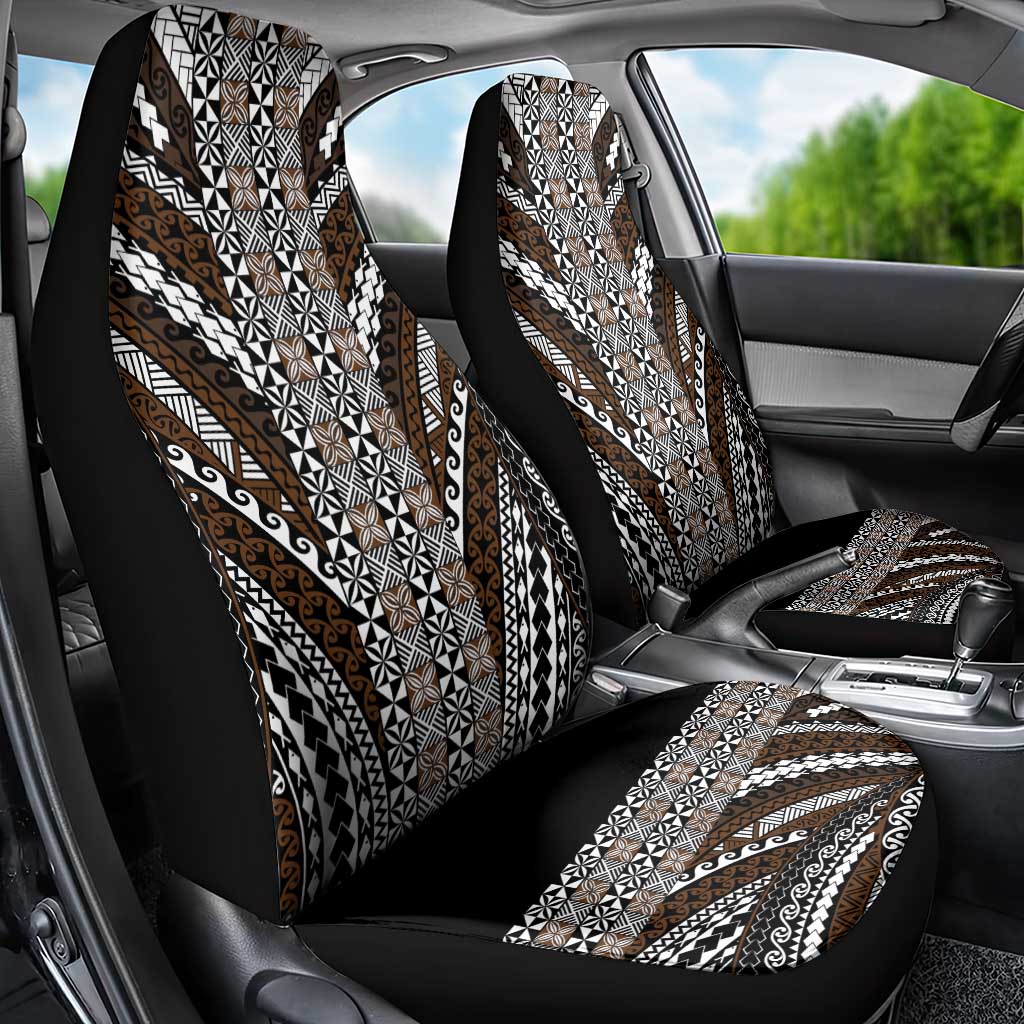Brown Tongan Polynesian Tribal Car Seat Cover - Polynesian Pride