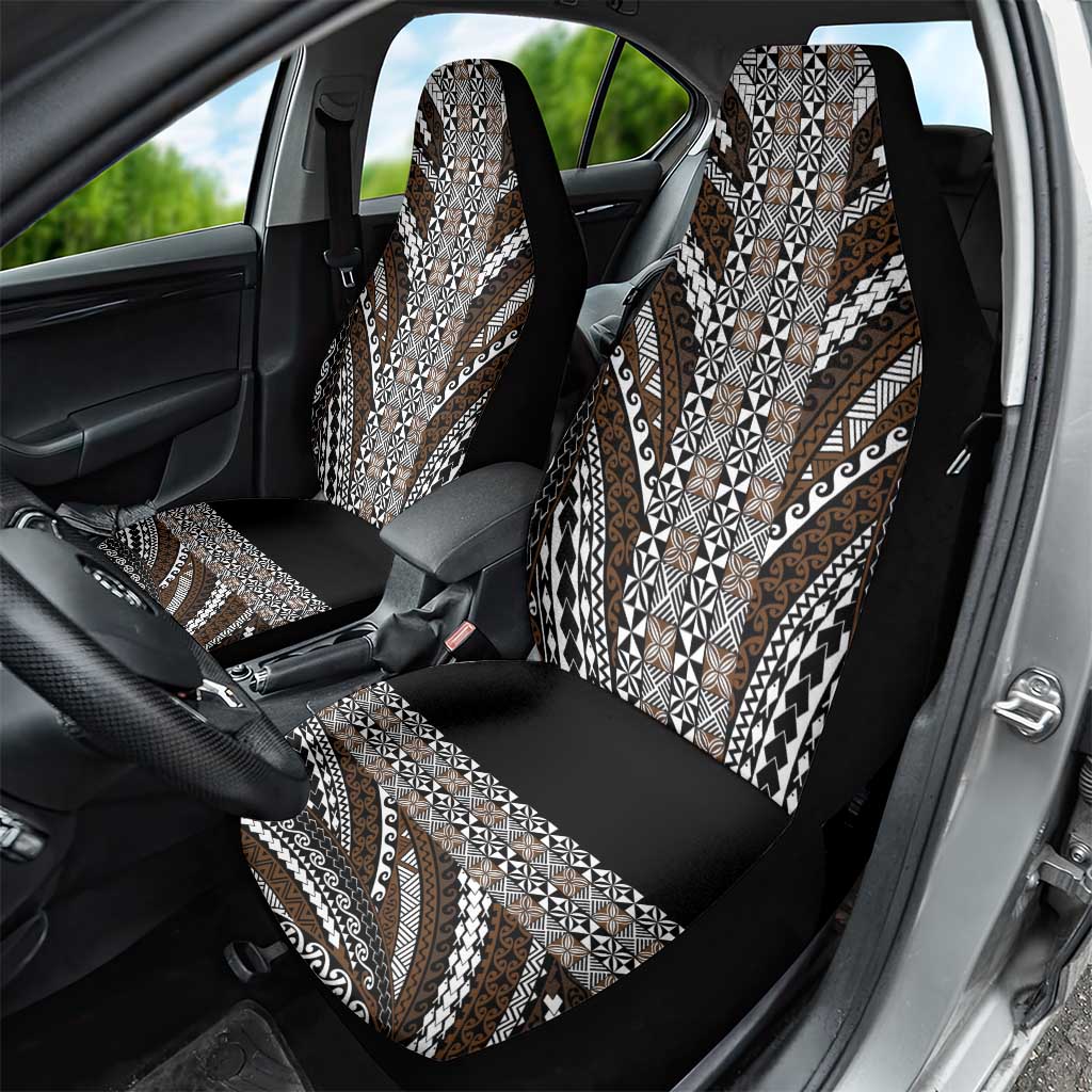 Brown Tongan Polynesian Tribal Car Seat Cover - Polynesian Pride